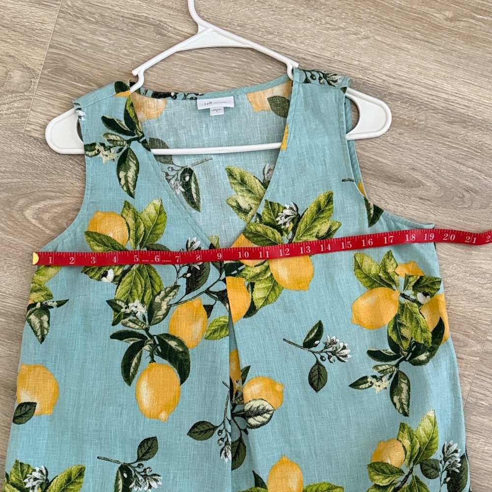 Linen J.Jill lemon 🍋 Dress S - Picture 8 of 12